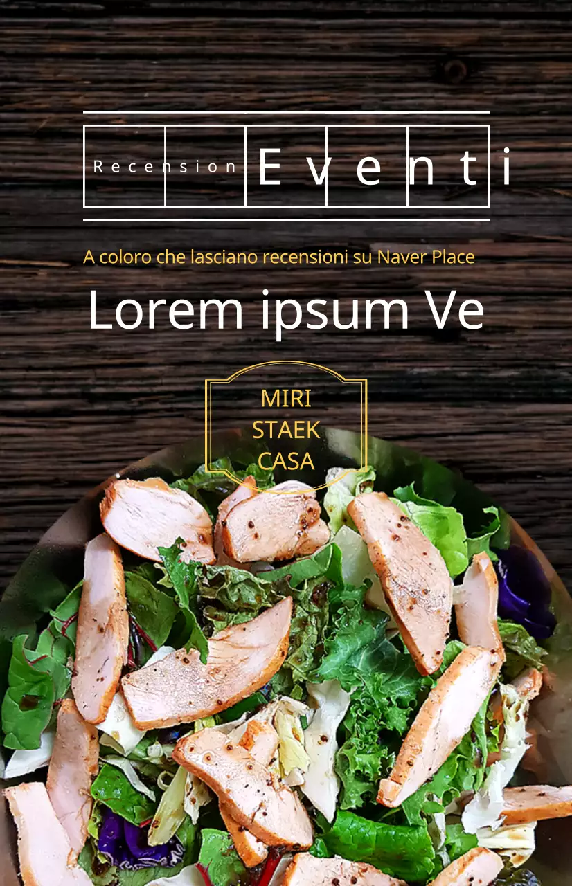 Bandiera di promozione del menu del ristorante dall'aspetto classico