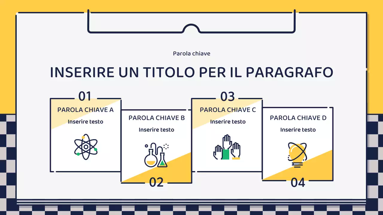 Presentazione sulla progettazione di icone carine e basilari in verde e giallo