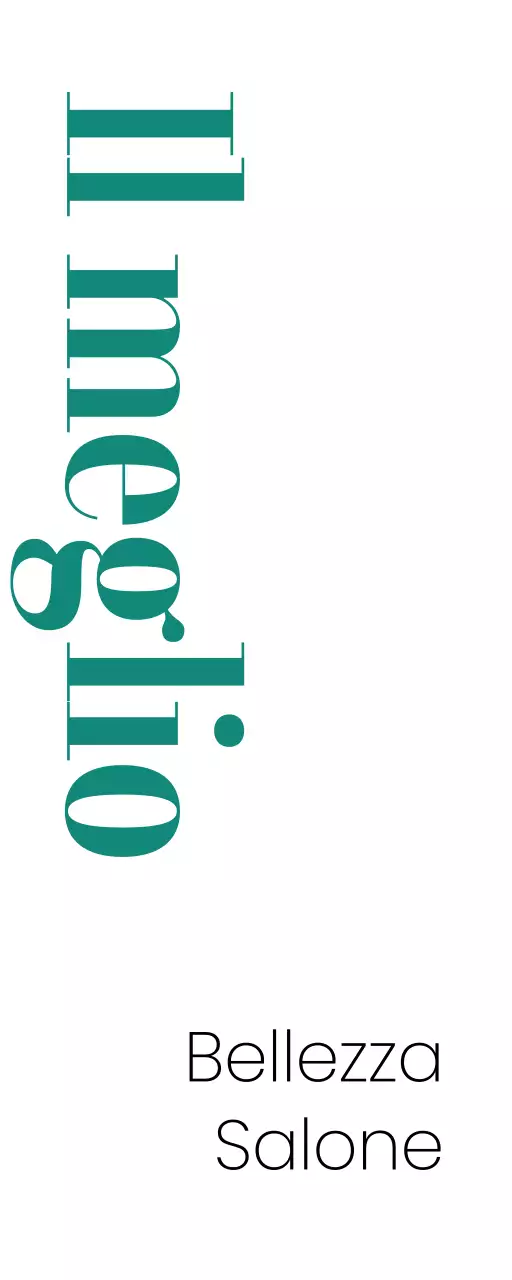 Insegna elegante con testo bianco nero turchese del salone di parrucchieri Mayer