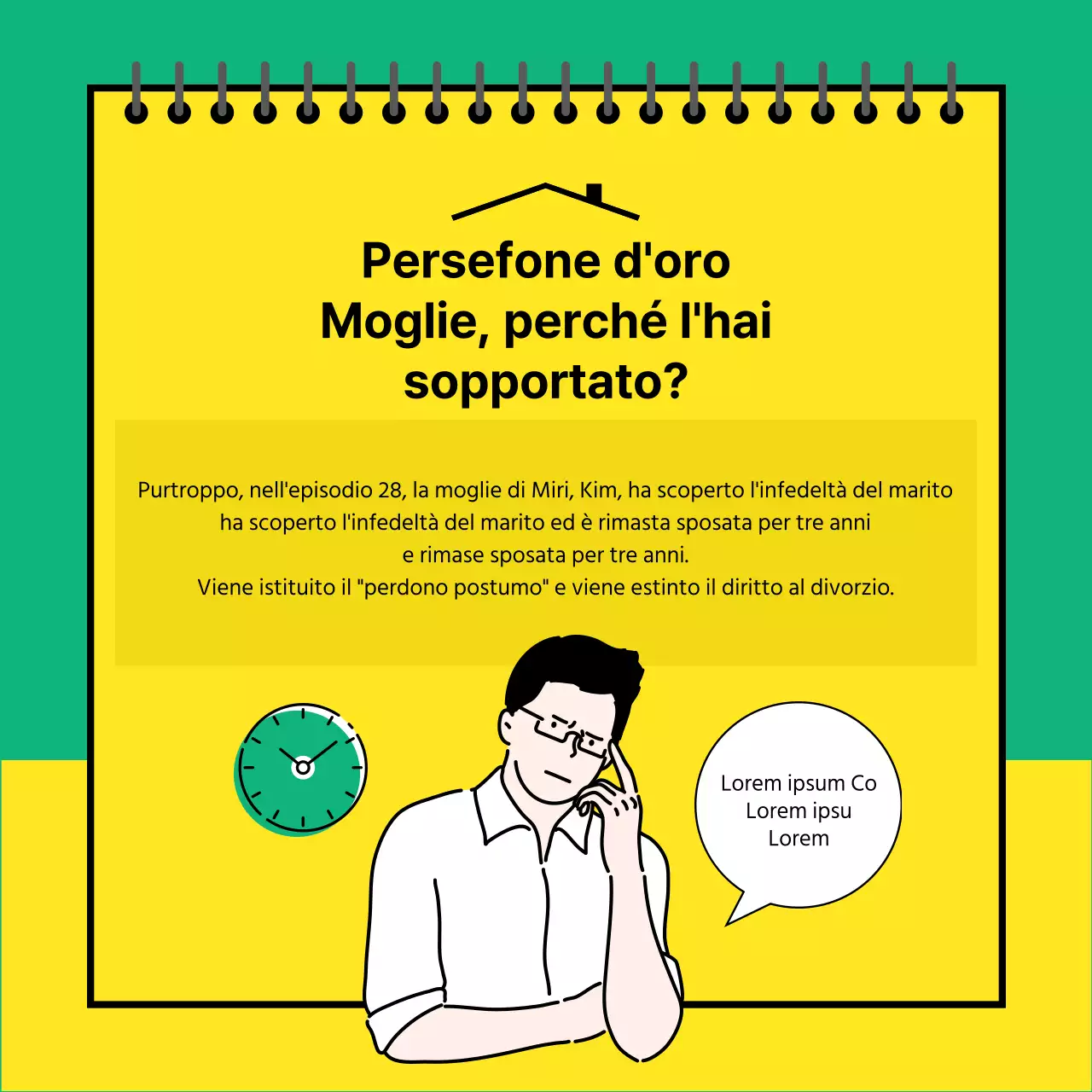 Carta di consulenza legale gialla e verdeNews