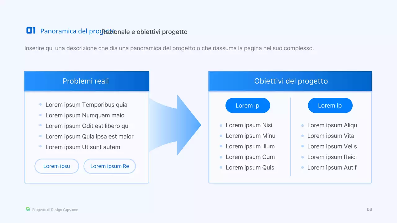 Sfida di scienza e ingegneria con il concetto di forma tridimensionale blu