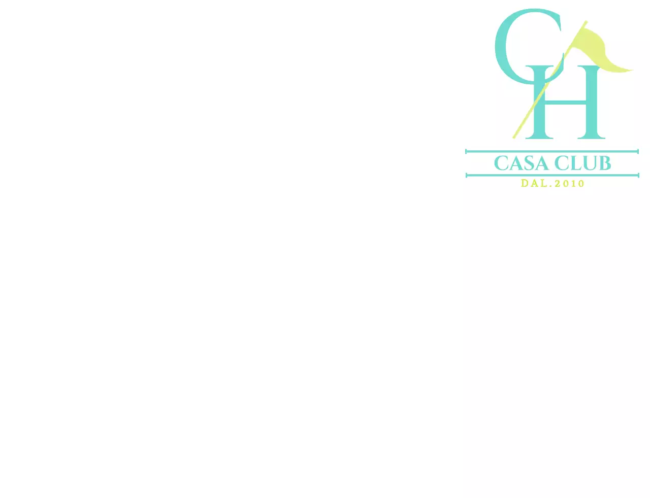 Un design semplice e di classe per i soci del golf club nei colori menta e chartreuse.