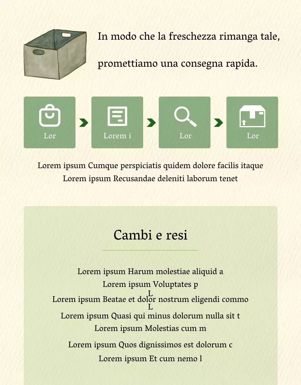 Marketing promozionale dell'artemisia con illustrazioni ad acquerello su sfondo verde e beige