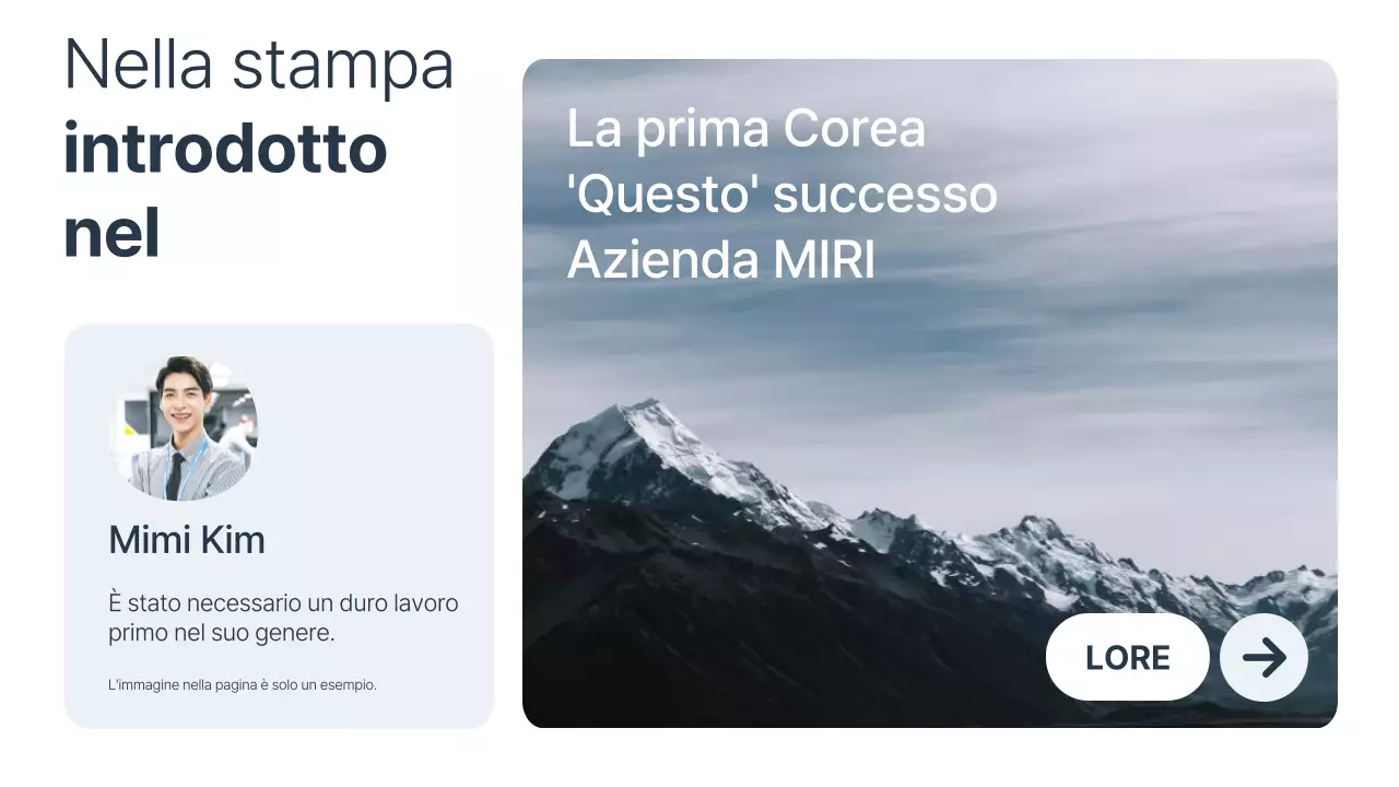 Promuovere un business minimalista in bianco e blu navy