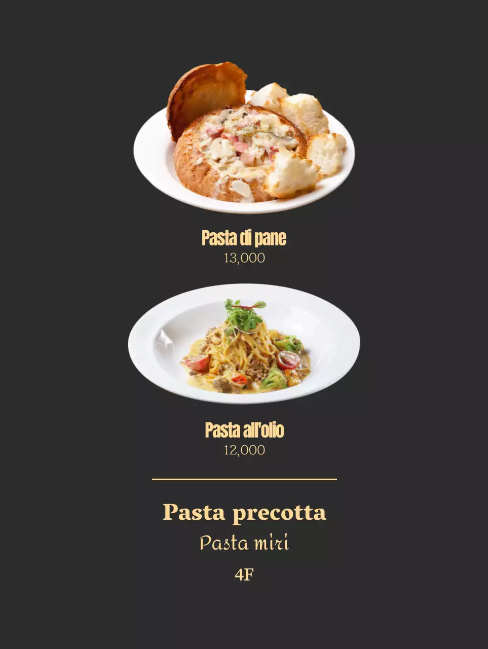 Promuovere la pasta con uno sfondo grigio caldo e rilassante