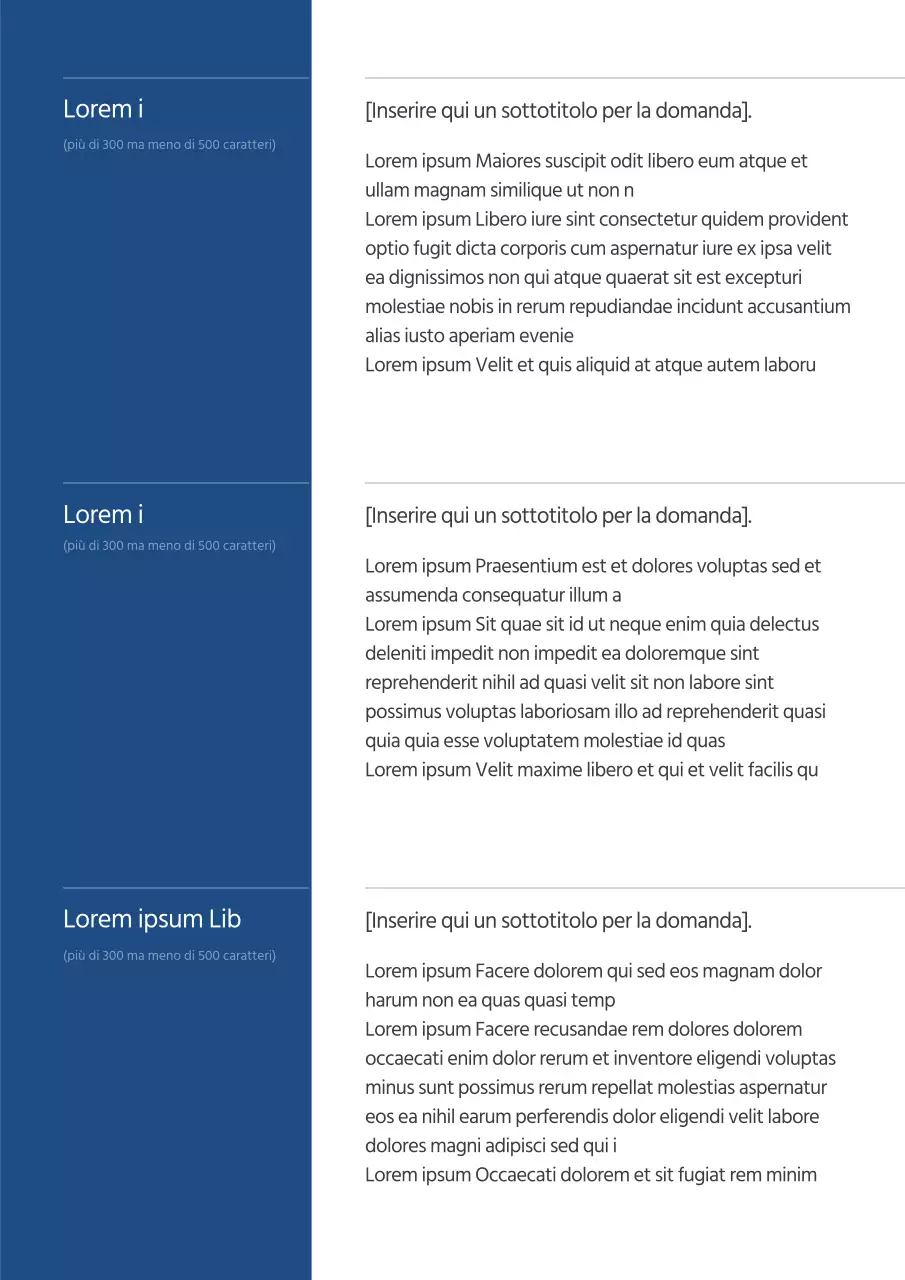 Una lettera di presentazione semplice e pulita con una combinazione di colori blu