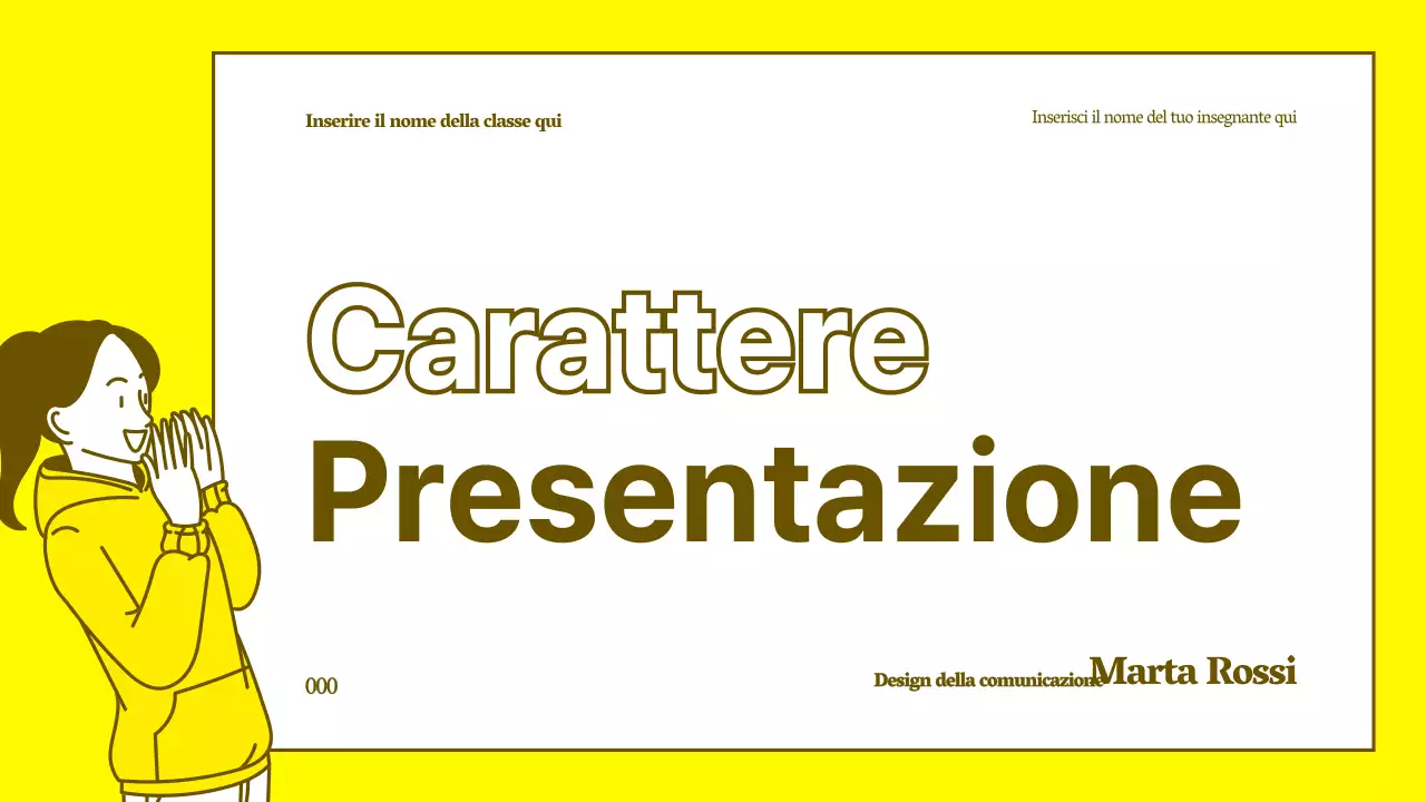 Tutorial per l'illustrazione di personaggi puliti in giallo e marrone