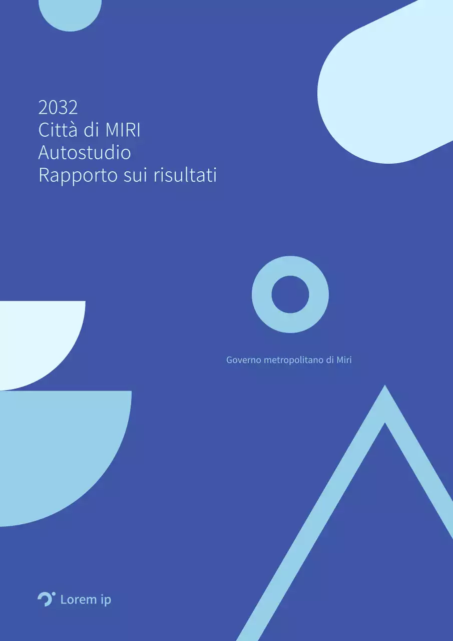 Copertina illustrata con forme semplici nei toni del blu