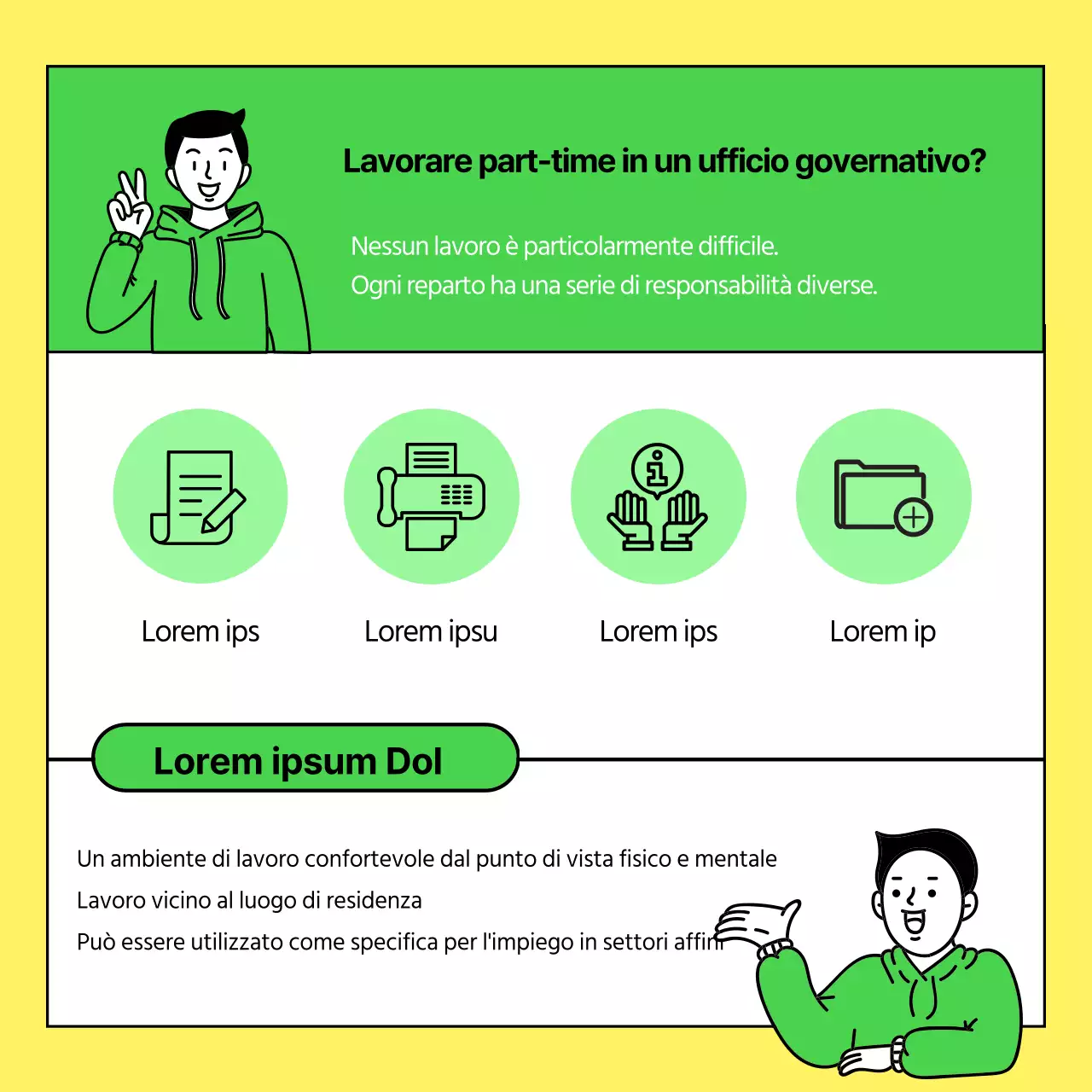 Green Miri City Office Winter Government Office Assunzione part-time Assunzione part-time Studenti universitari Assunzione part-time