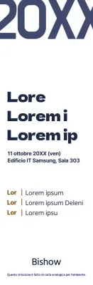 Stile semplice in blu navy e marrone Informazioni per la conferenza autunnale