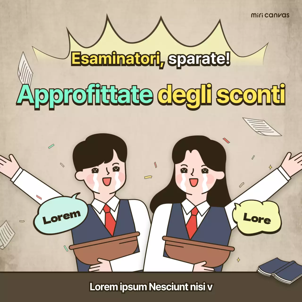 Vendita a tema SAT marrone