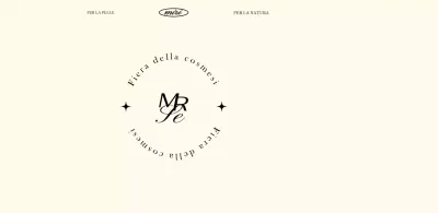 Una lussuosa fiera di cosmetici in beige e nero