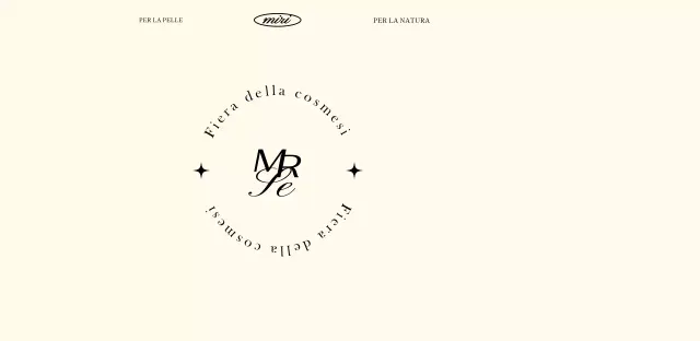 Una lussuosa fiera di cosmetici in beige e nero