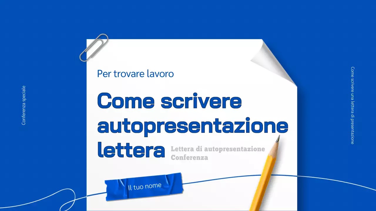 Blocco note con sfondo blu Insegnare a scrivere una lettera di presentazione