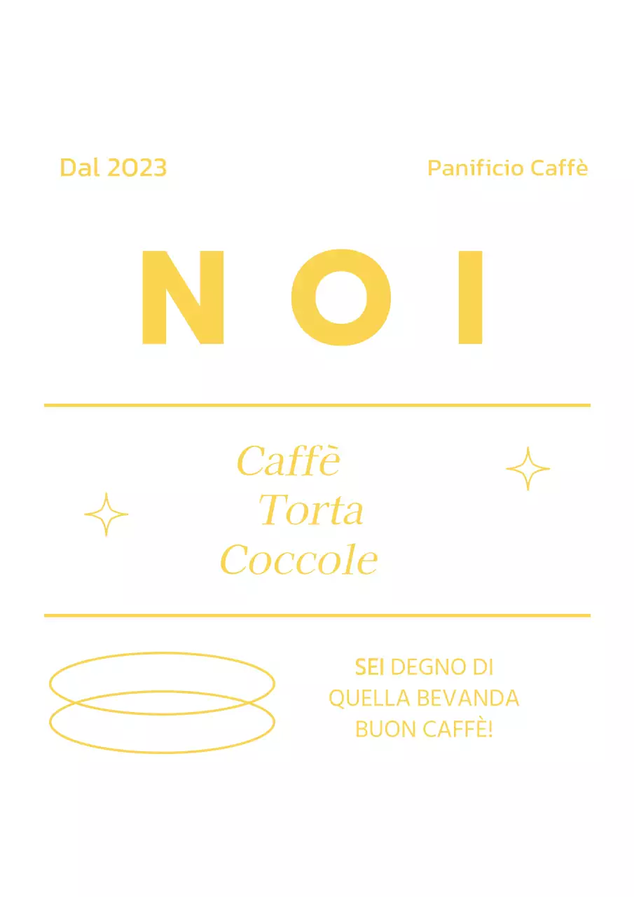 Adesivo interno verticale con caratteri in grassetto e corsivo suddiviso in tre sezioni