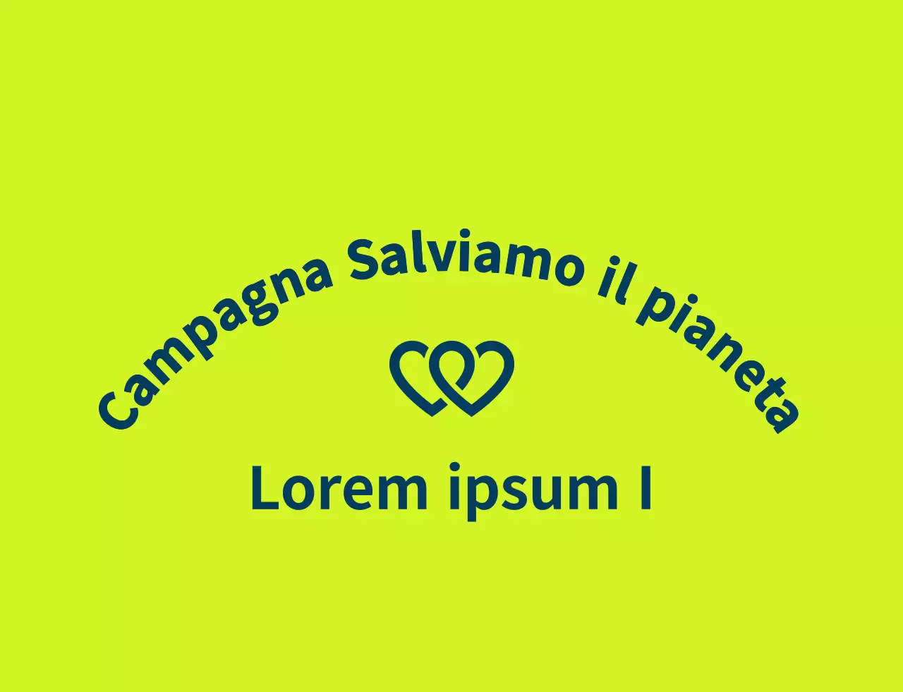 Stile del logo del simbolo del volontario pulito in verde chiaro e blu navy per le organizzazioni ambientaliste globali