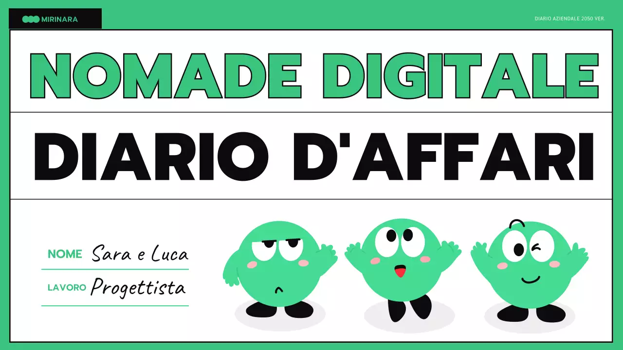 GoodNotes aziendali con righe nere color menta