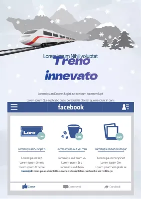 Treno innevato