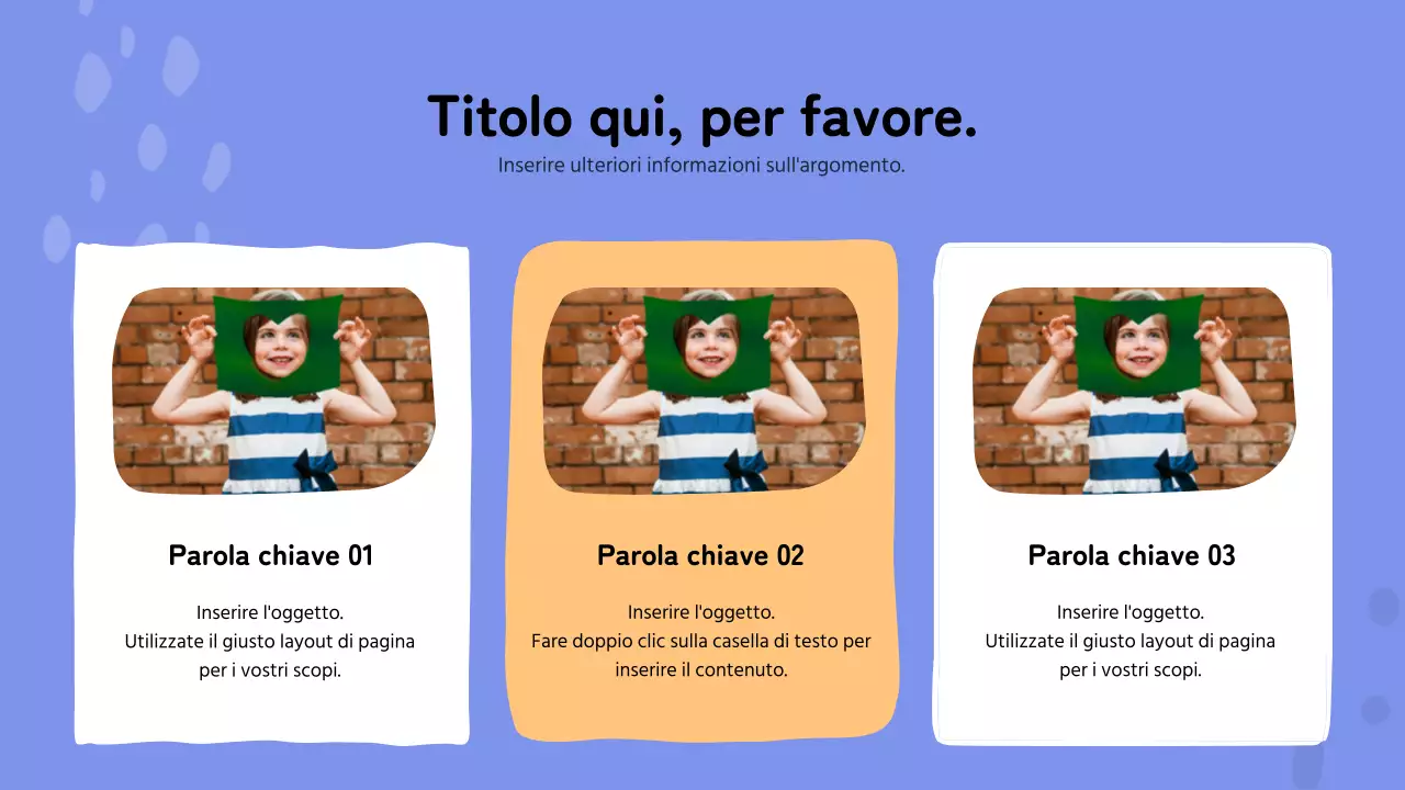 Presentazioni dall'aspetto pastello e vaporoso