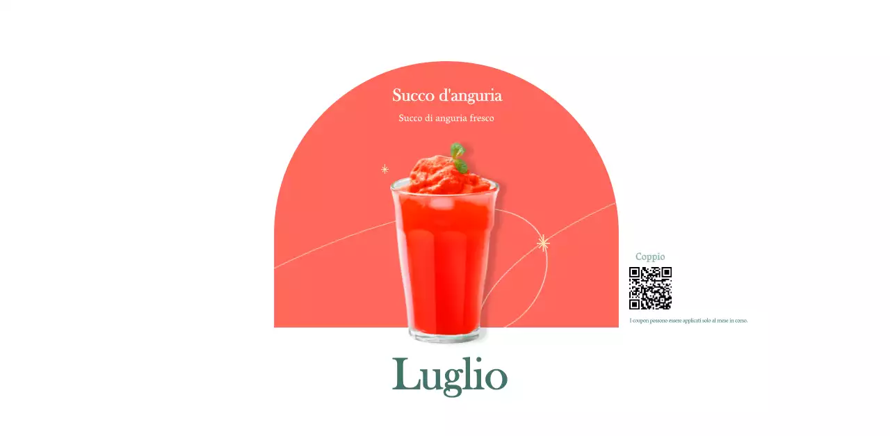 Calendario dei bar con i consigli per le bevande del mese