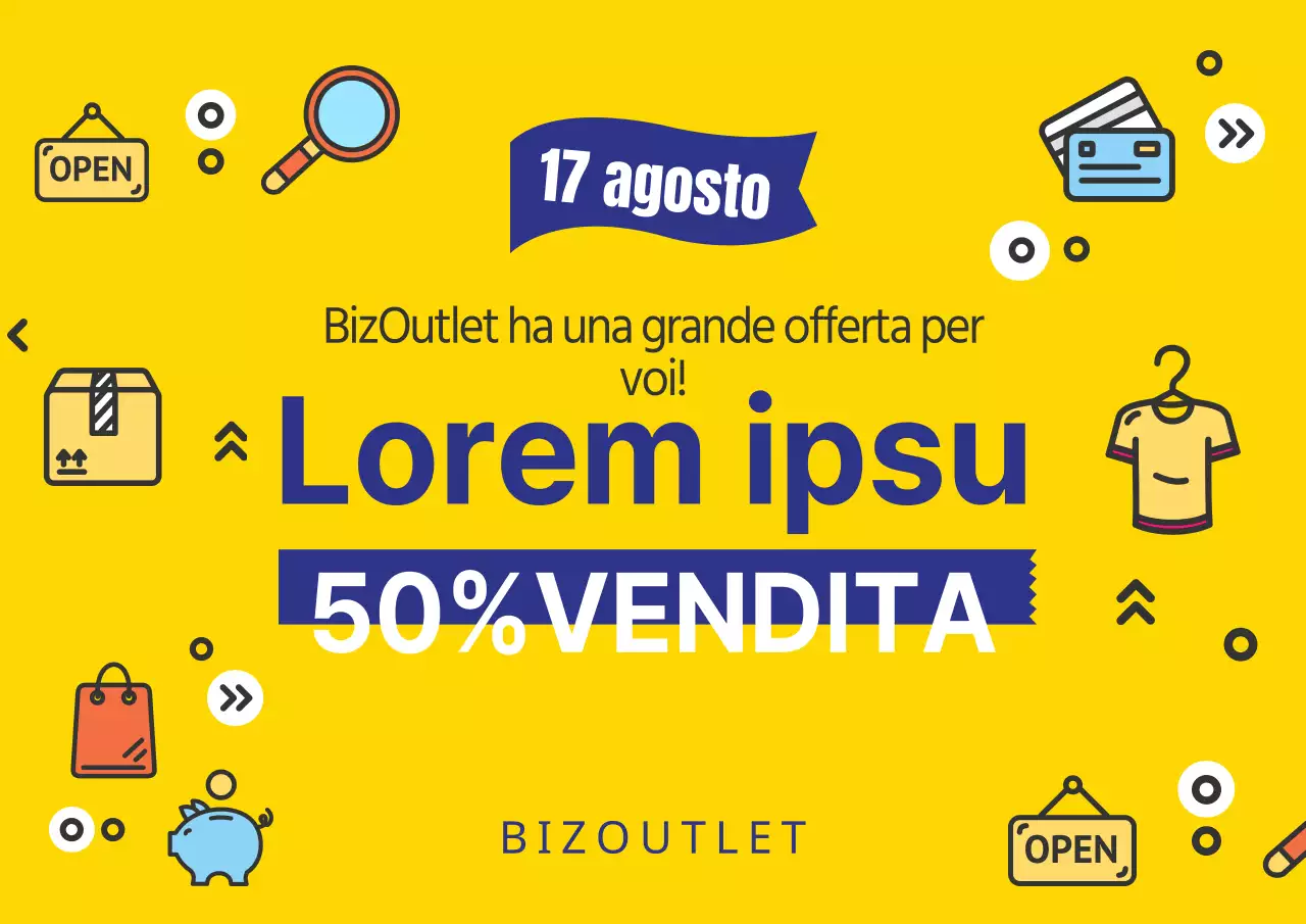 Vendita in tutto il negozio