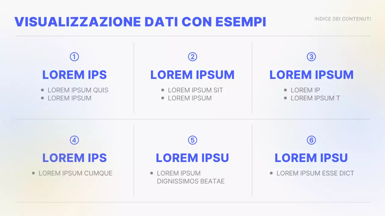 Gradiente giallo e blu Grafici e infografiche semplici Rapporto concettuale sulle prestazioni