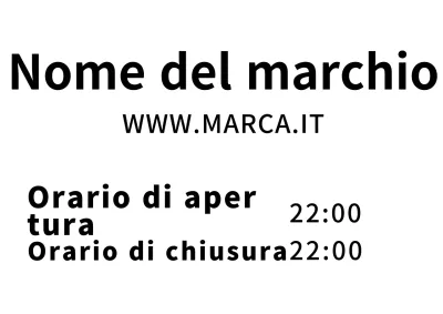 Carta da lettere nera semplice per il nome del marchio
