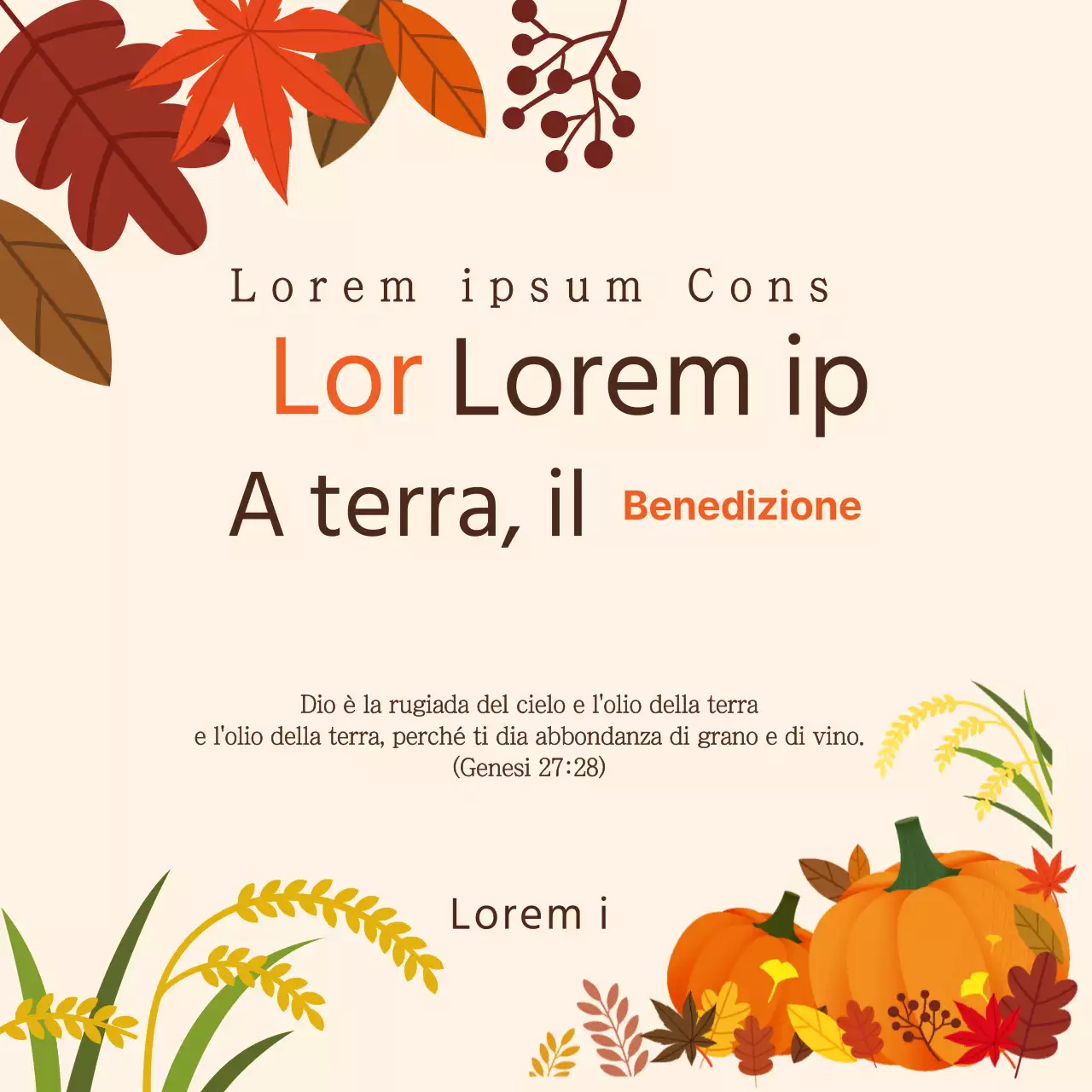 Guida al Ringraziamento del fogliame arancione
