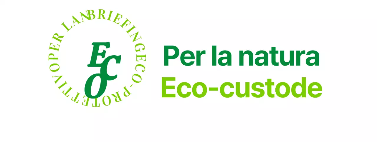 Stile semplice del logo con testo-simbolo e combinazione di colori verdi Pubblicità e promozione dell'associazione ecologica