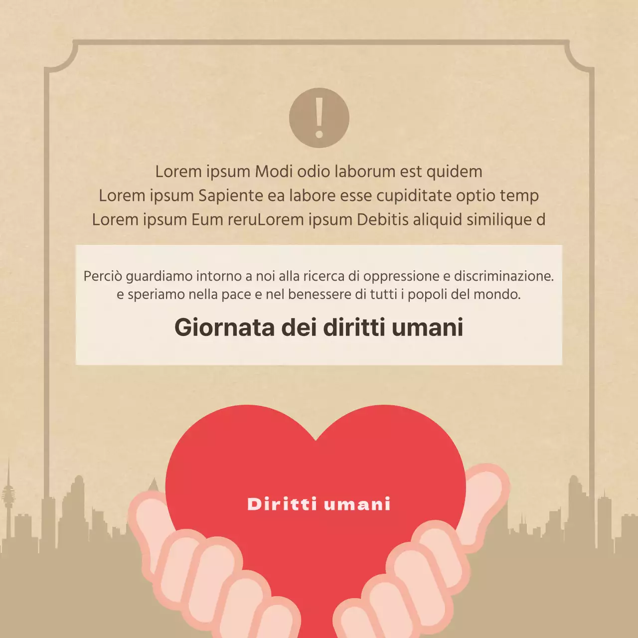 Duclass Giornata mondiale dei diritti umani CardNews Design