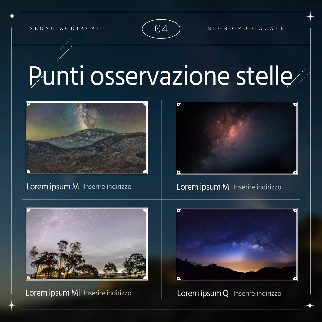 Una costellazione semplice con linee e forme della Marina Militare