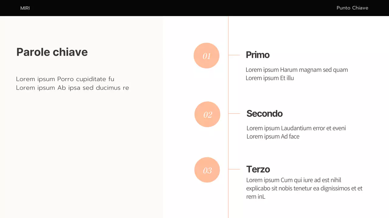 Un semplice business plan in arancione e beige