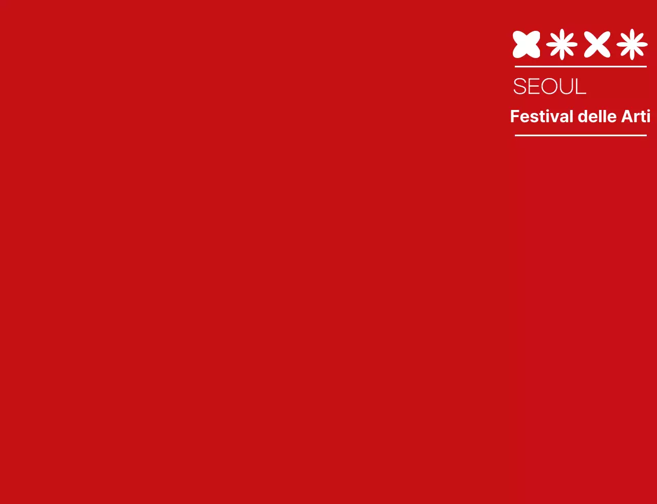 rosso e bianco semplice festival delle arti simbolo icona logo stile festival culturale personale
