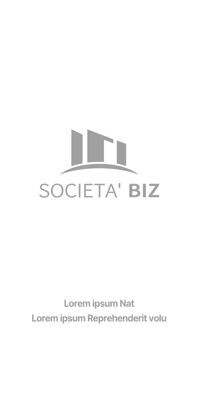 Concetto aziendale con logo dalle linee decise