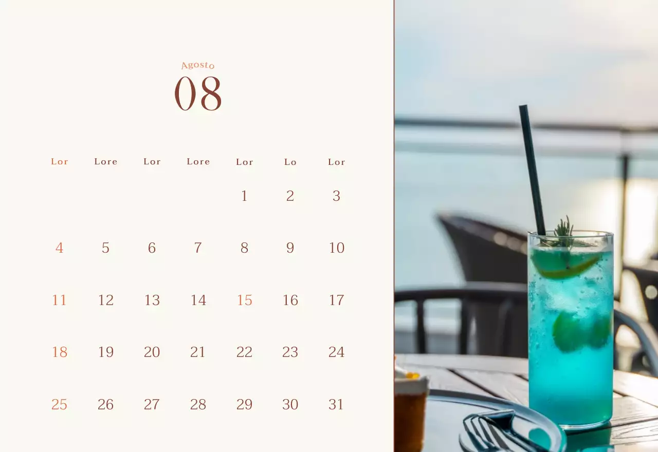 Layout fotografico di un caffè emozionale in beige e marrone