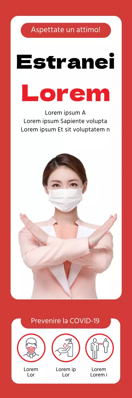 Foto rossa intensa che annuncia l'accesso limitato agli esterni