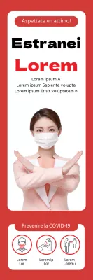 Foto rossa intensa che annuncia l'accesso limitato agli esterni