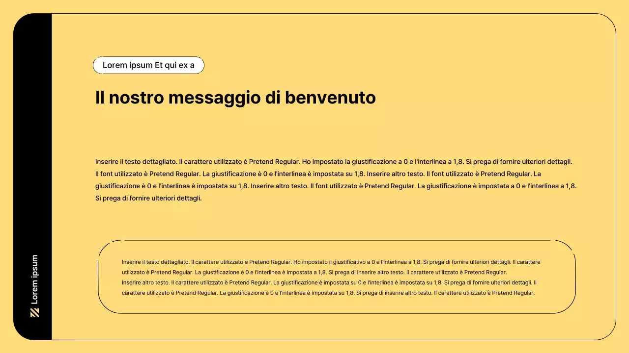 Illustrazione aziendale con linee semplici e colore giallo