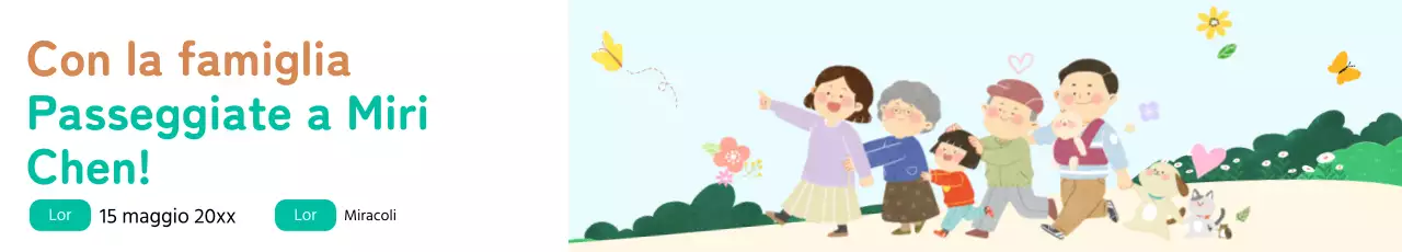 Picnic in famiglia su sfondo blu