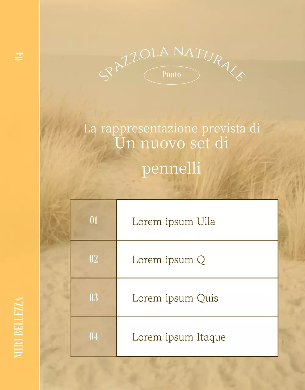 Presentazione del pennello emozionale a punta gialla