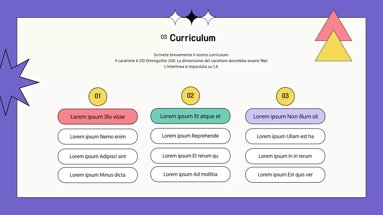 Psicoterapia artistica con le forme nei toni rosa-viola Sillabo dell'istruttore Formazione del portfolio Introduzione dell'istruttore