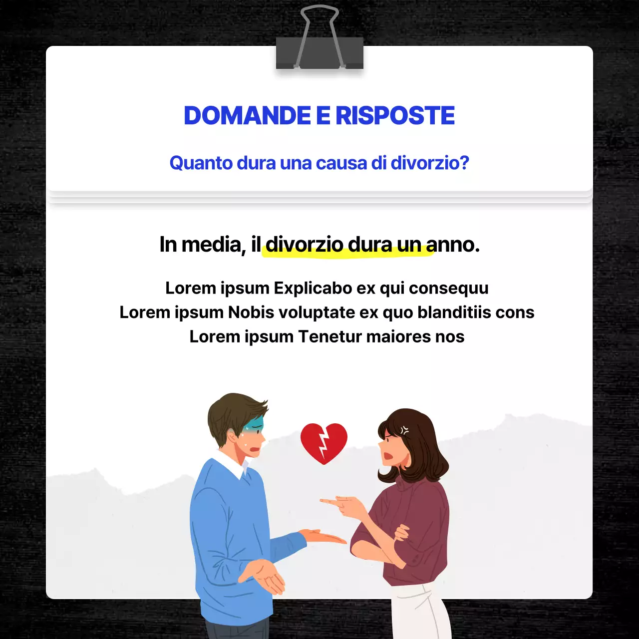 Guida alla consultazione di un avvocato con un semplice libro blu a tema