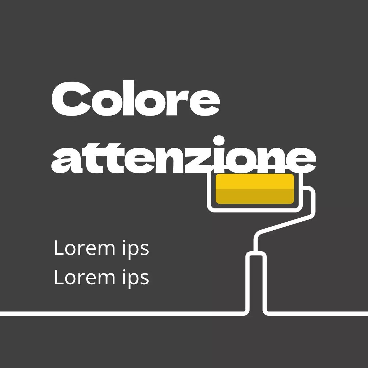 Riempimento di vernice Attenzione