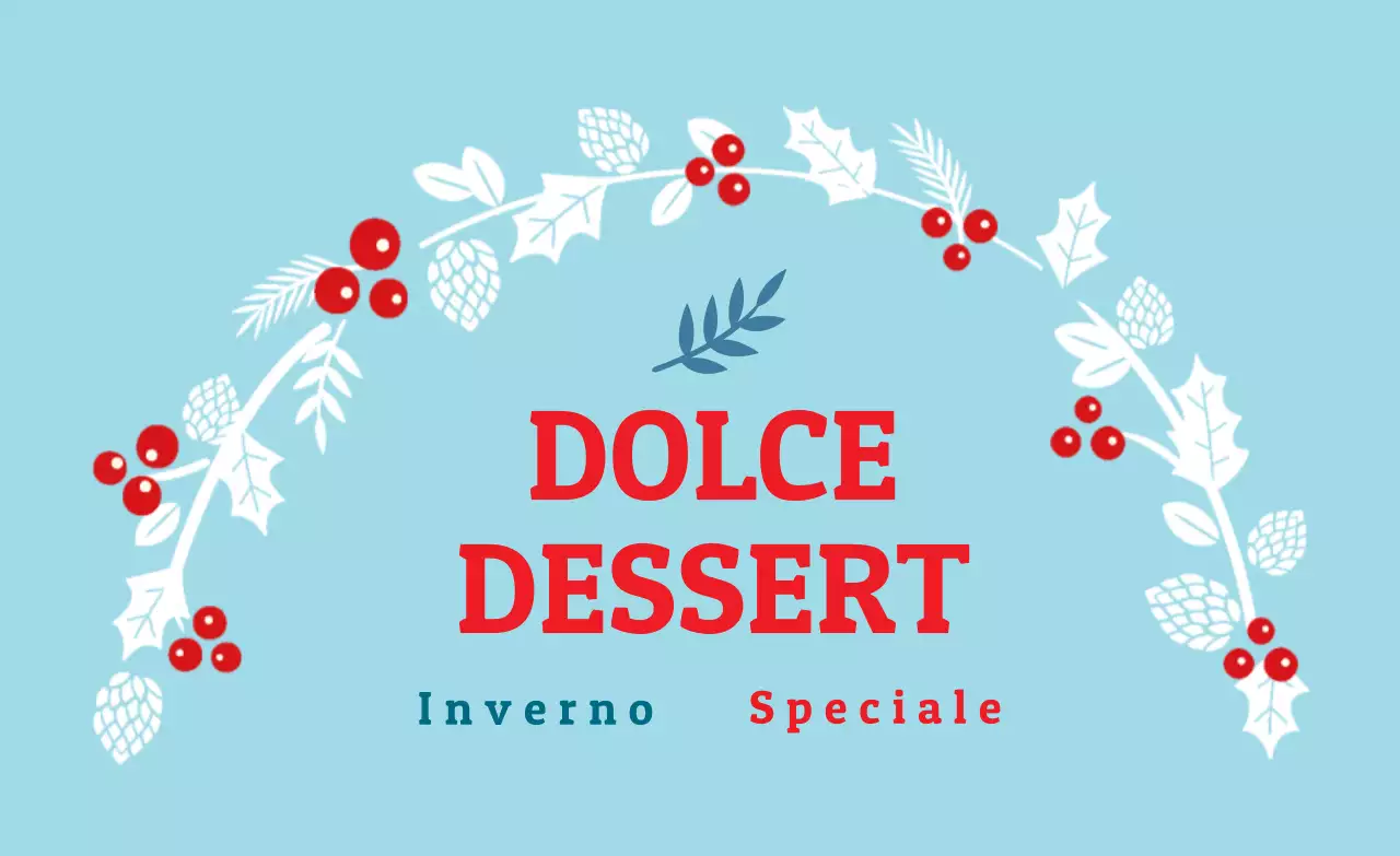 Cielo rosso illustrazione Natale dessert imballaggio etichetta