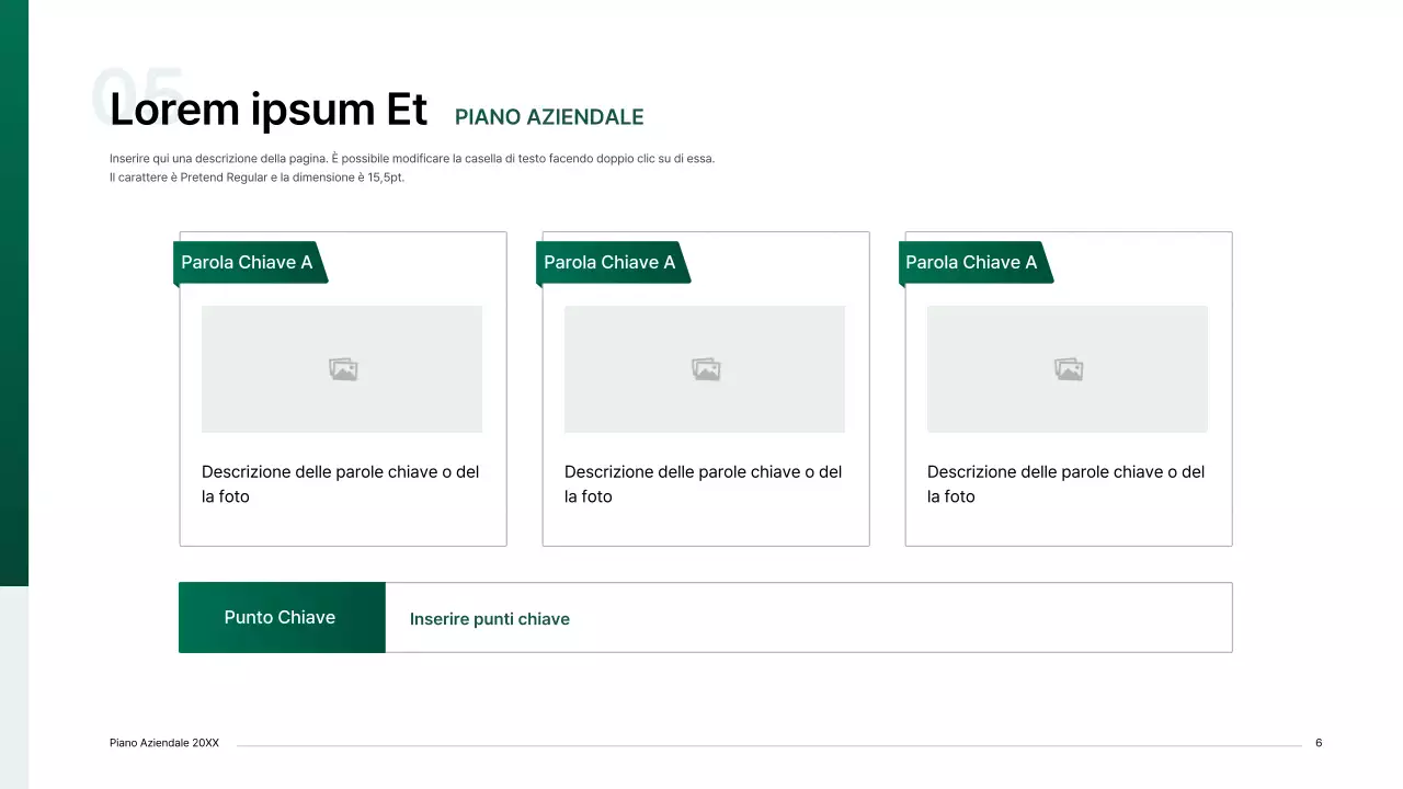 Kit per la presentazione di un business plan con un concetto di indice gradiente in verde