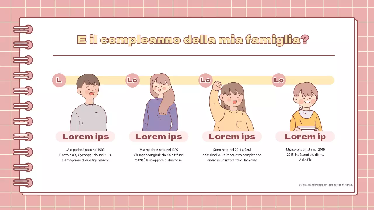 Presentazione minimalista dei compiti per le vacanze della scuola primaria in rosa e giallo