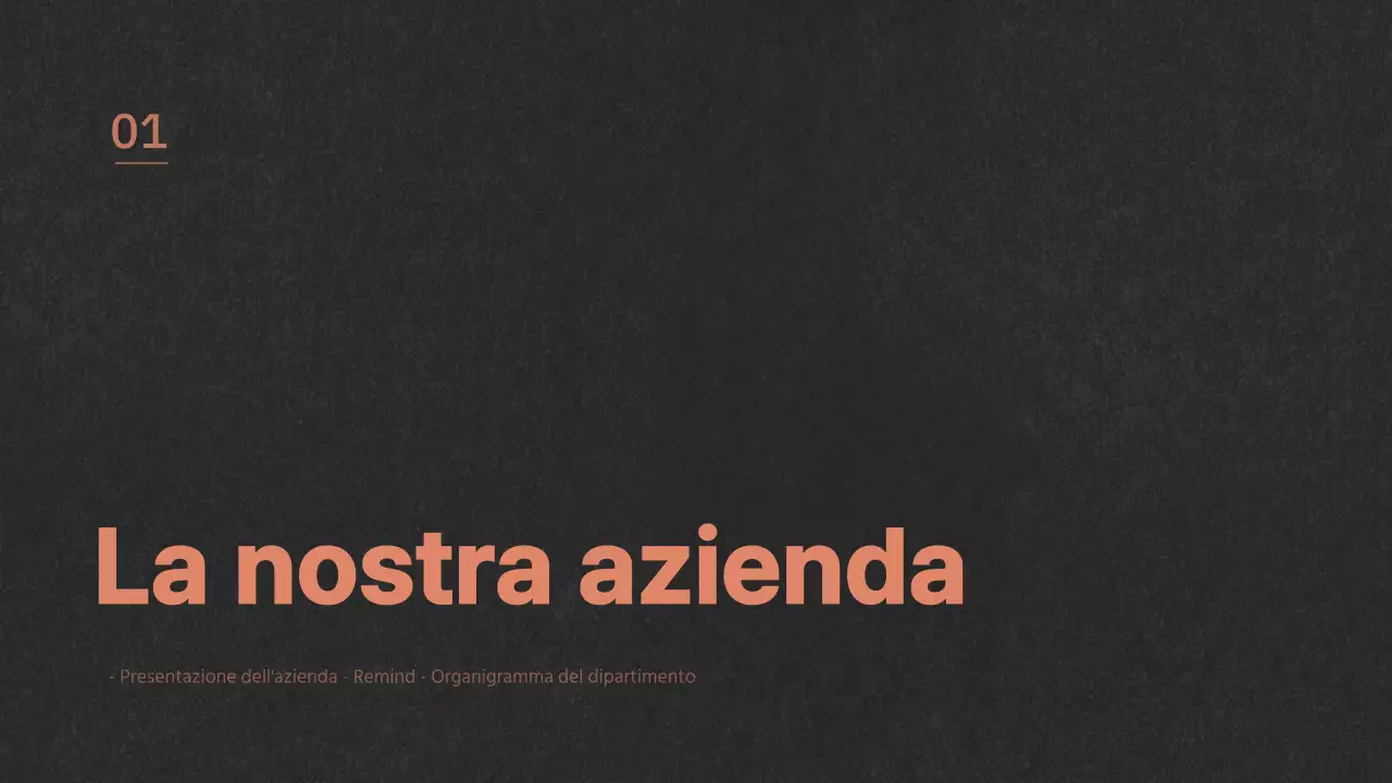 Piano aziendale a trama verde e arancione