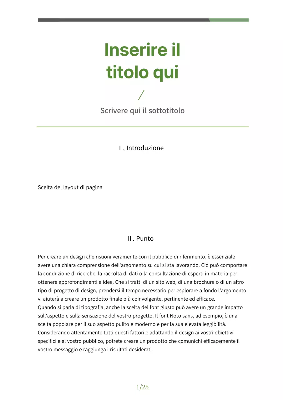 Rapporto di analisi verde e verde lime