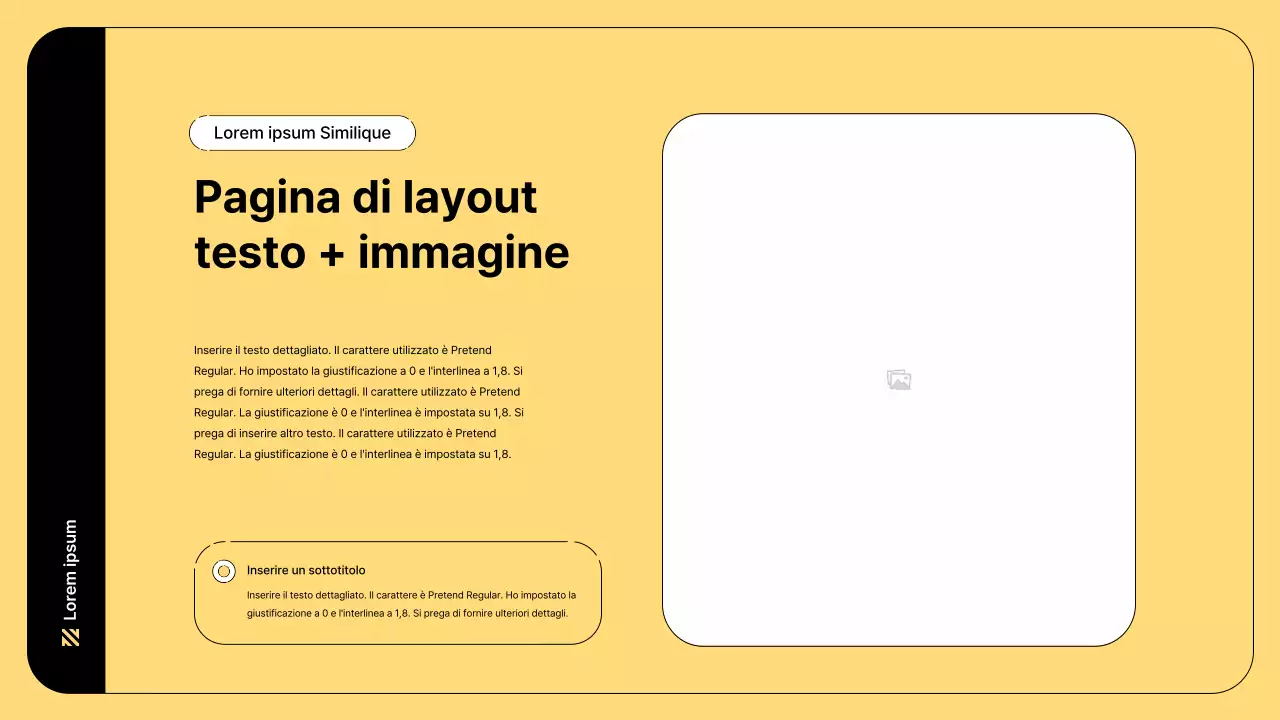 Illustrazione aziendale con linee semplici e colore giallo