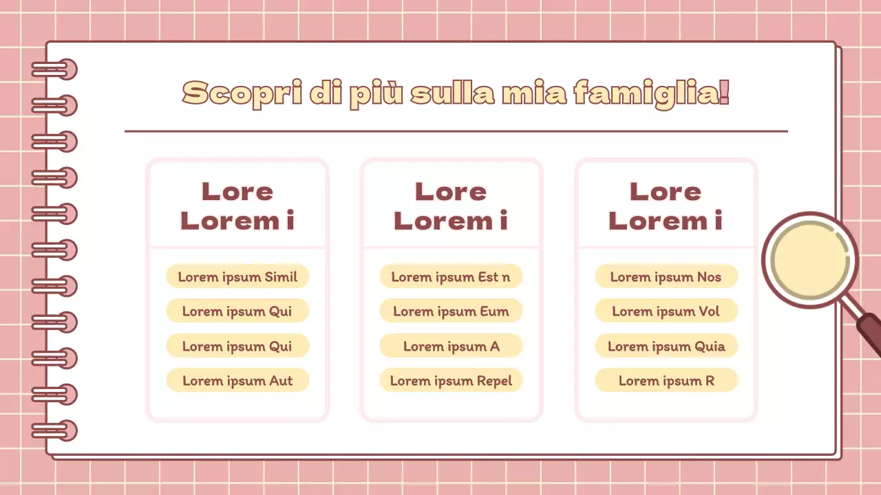 Presentazione minimalista dei compiti per le vacanze della scuola primaria in rosa e giallo